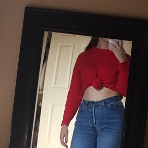 Red sweater